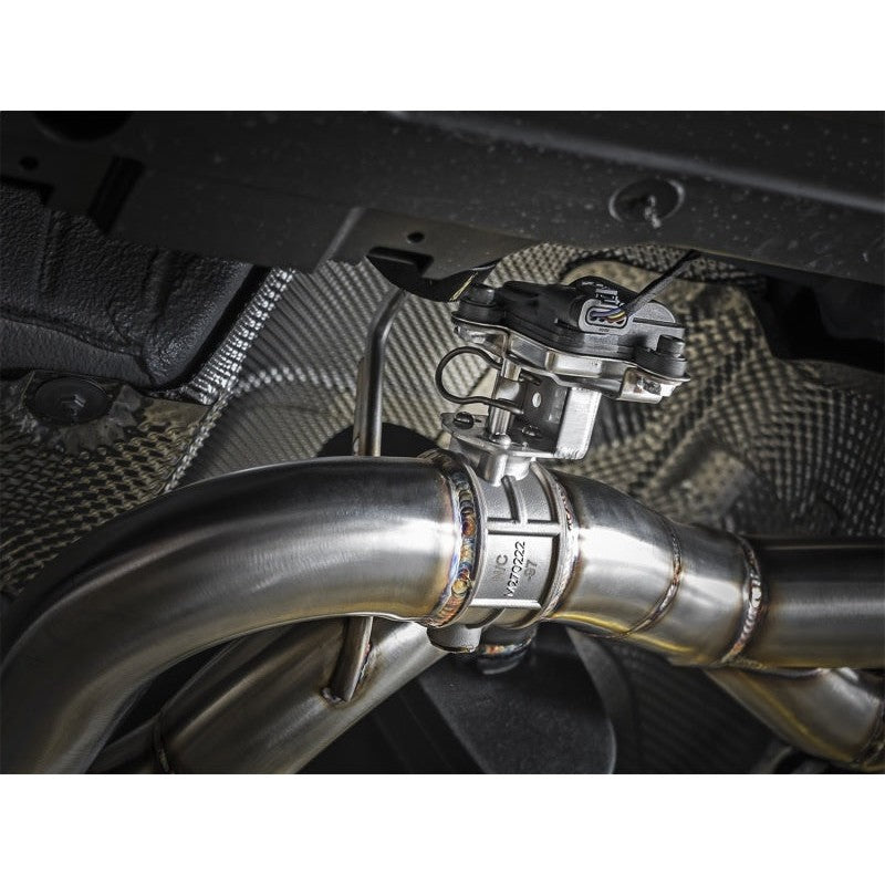 aFe MACH Force-Xp 2-1/2in SS Axle Back Exhaust w/Polished Tips 15+ BMW M3/M4 (F80/F82) L6 3.0L (tt)