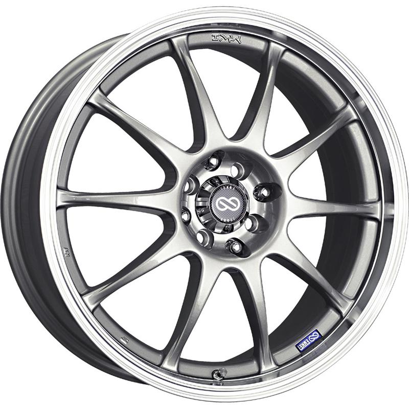 Enkei J10 17X7 4x100/108 42mm Offset 72.6mm Bore Silver Wheel (MOQ 40)