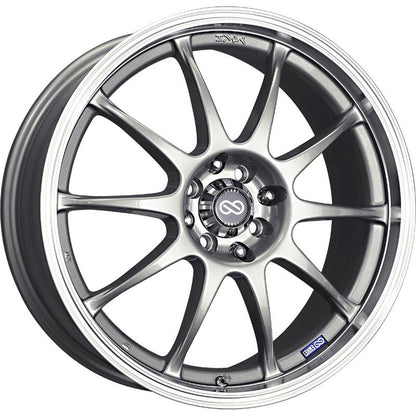 Enkei J10 17X7 4x100/108 42mm Offset 72.6mm Bore Silver Wheel (MOQ 40)