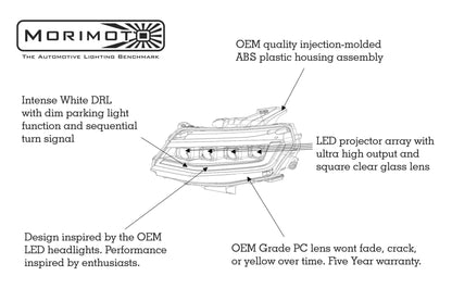 Chevrolet Camaro (16 - 18): Morimoto XB LED Headlights - Headlights - Morimoto XB LED Headlights