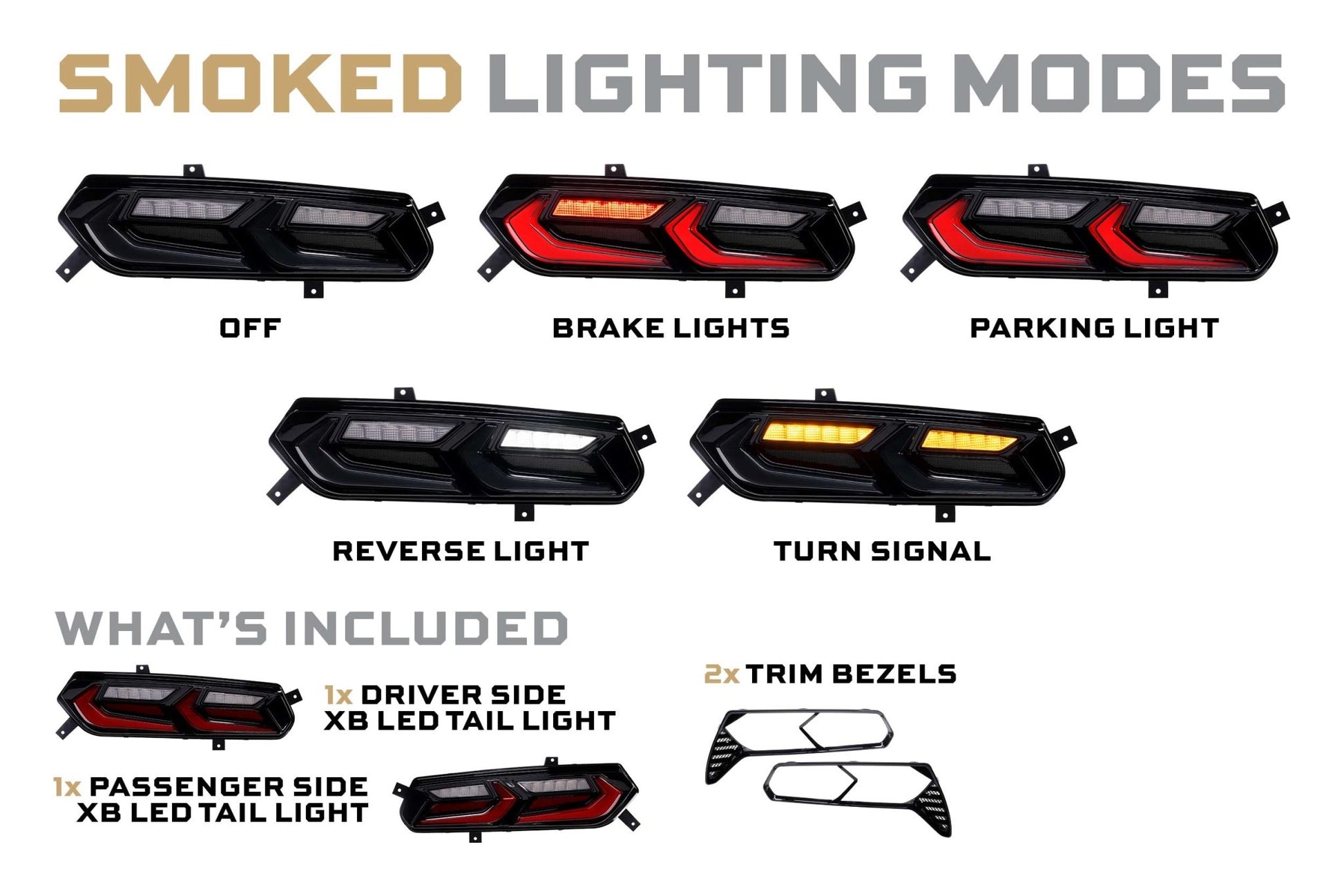 Chevrolet Corvette C7 (14 - 19): Morimoto XB LED Tail Lights (Smoked) - Tail Lights - Morimoto XB LED Tails
