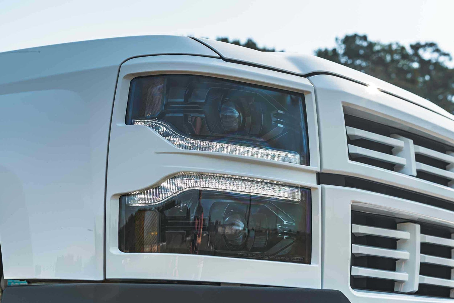 Chevrolet Silverado 1500 (14 - 15): Morimoto XB LED Headlights - Headlight Trim - Morimoto XB LED Headlights