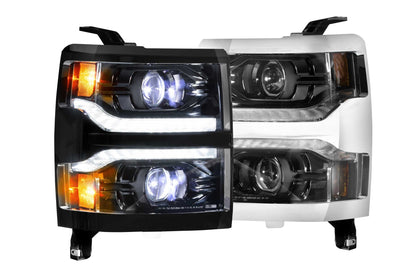 Chevrolet Silverado 1500 (14 - 15): Morimoto XB LED Headlights - Headlight Trim - Morimoto XB LED Headlights