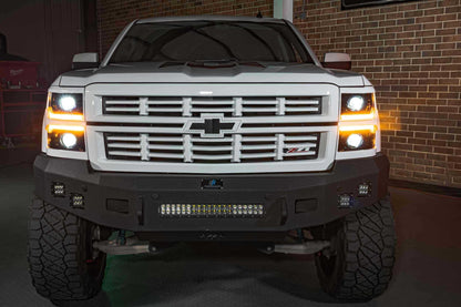 Chevrolet Silverado 1500 (14 - 15): Morimoto XB LED Headlights - Headlight Trim - Morimoto XB LED Headlights