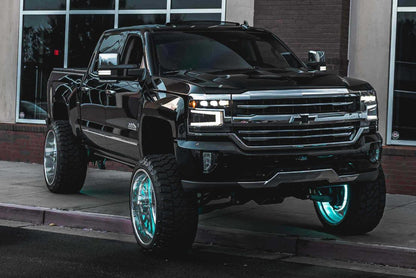 Chevrolet Silverado 1500 (16 - 18): Morimoto XB LED Headlights - Headlight Trim - Morimoto XB LED Headlights