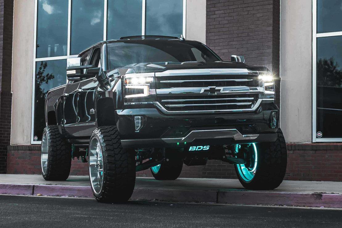 Chevrolet Silverado 1500 (16 - 18): Morimoto XB LED Headlights - Headlight Trim - Morimoto XB LED Headlights