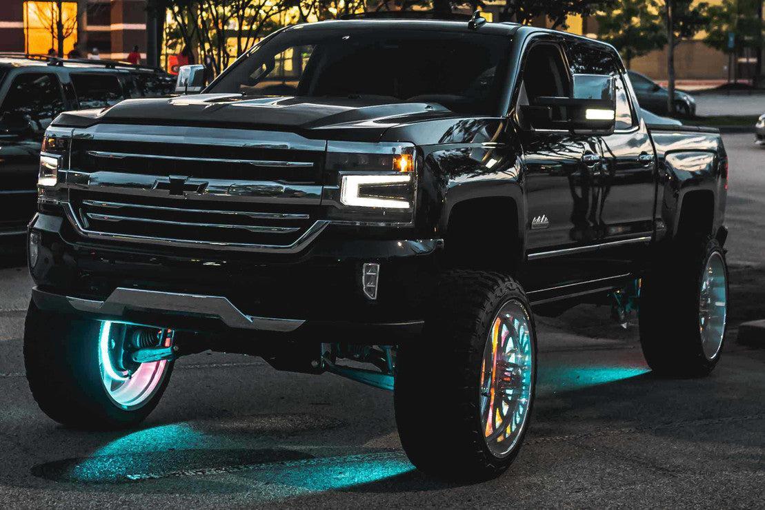 Chevrolet Silverado 1500 (16 - 18): Morimoto XB LED Headlights - Headlight Trim - Morimoto XB LED Headlights
