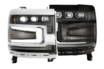 Chevrolet Silverado 1500 (16 - 18): Morimoto XB LED Headlights - Headlight Trim - Morimoto XB LED Headlights