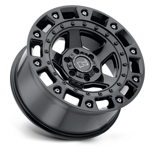 Black Rhino CINCO Gloss Black W/ Stainless Bolt 20x9.5 +12 6x139.7mm 112.1mm