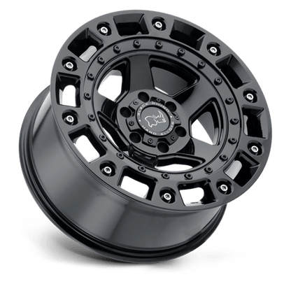 Black Rhino CINCO Gloss Black W/ Stainless Bolt 20x9.5 +12 6x139.7mm 112.1mm