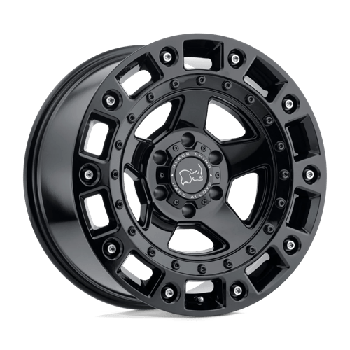 Black Rhino CINCO Gloss Black W/ Stainless Bolt 20x9.5 +12 6x139.7mm 112.1mm