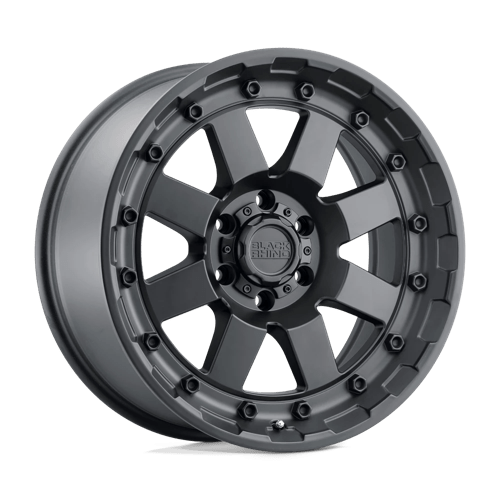 Black Rhino CLEGHORN Matte Black 17x8.5 -18 5x127mm 71.5mm