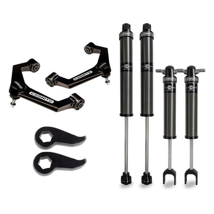 Cognito 11-19 Chevrolet Silverado 2500 HD 2WD/4WD 3in Perf. Leveling Kit w/ 2.0 IFP Shocks-Leveling Kits-Cognito