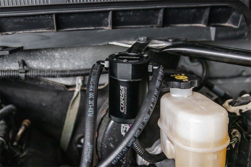 Corsa 14-19 GM Silverado/Sierra (15-20) Tahoe/Yukon/Suburban/Yukon XL/Escalade (5.3L V8) Catch Can-Oil Catch Cans-CORSA Performance
