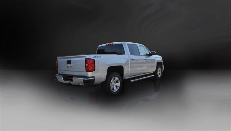 Corsa 14-19 GMC Sierra/Chevy Silv 1500 Crew Cab/Short Bed 5.3L V8 Black Sport Single Side CB Exhaust-Catback-CORSA Performance