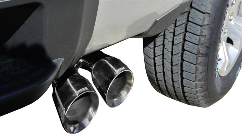 Corsa 14-19 GMC Sierra/Chevy Silv 1500 Crew Cab/Short Bed 5.3L V8 Polished Sport Single Side CB Exh-Catback-CORSA Performance