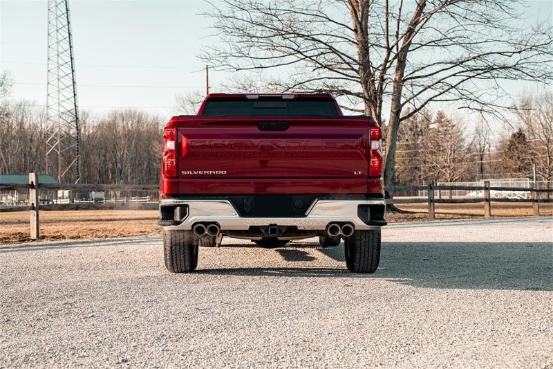 Corsa 19-23 Chevrolet Silverado 1500 Cat-Back Dual Rear Exit with Twin 4in Polished Pro-Series Tips-Catback-CORSA Performance