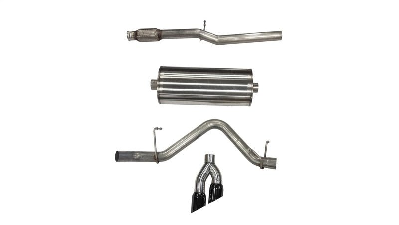 Corsa 19-24 Chevy Silverado 1500 5.3L Crew Cab Short Bed Sport Cat-Back Dual Rear Exit w/ Black Tips-Catback-CORSA Performance