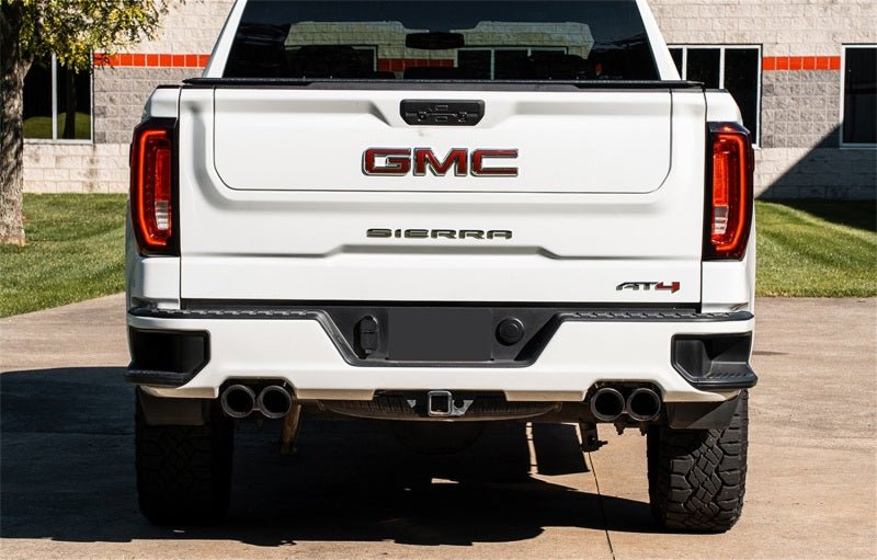 Corsa 19-25 Chevy Silverado 1500 CatBack Dual Rear Exit with Twin 4in Black Powder Ct ProSeries Tips-Catback-CORSA Performance
