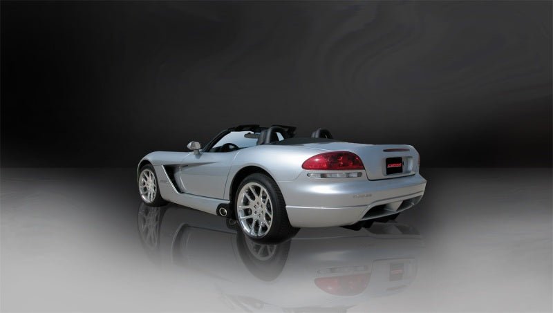 Corsa 2003-06 Dodge Viper 8.3L Polished Sport Cat-Back Exhaust (2.5in Inlet for Use w/ Stock Conv.)-Catback-CORSA Performance