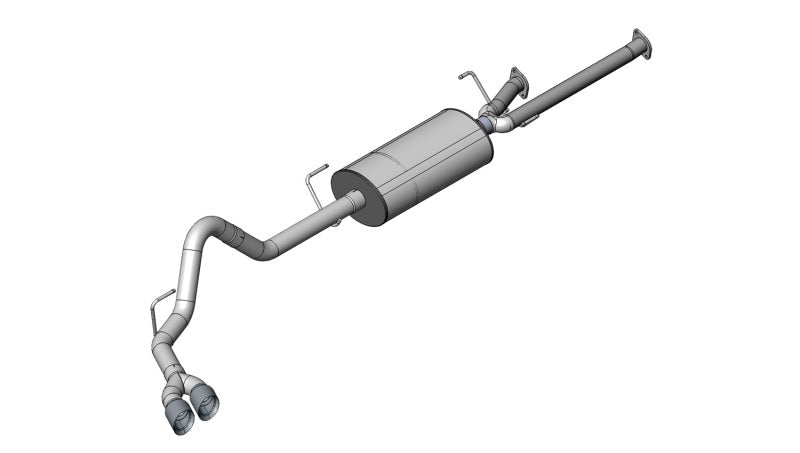 Corsa 2011-2021 Toyota Tundra Double Cab/Crew Max 5.7L V8 Black Sport Cat-Back Exhaust-Catback-CORSA Performance