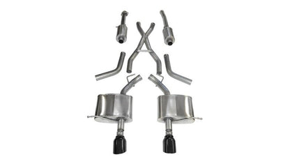 Corsa 2011-2024 Dodge Durango 5.7L V8 Black Sport Dual Rear Cat-Back Exhaust-Catback-CORSA Performance