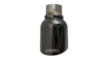 Corsa 2011-2024 Single Universal 2.5in Inlet / 4.5in Outlet Black PVD Pro-Series Tip Kit-Tips-CORSA Performance