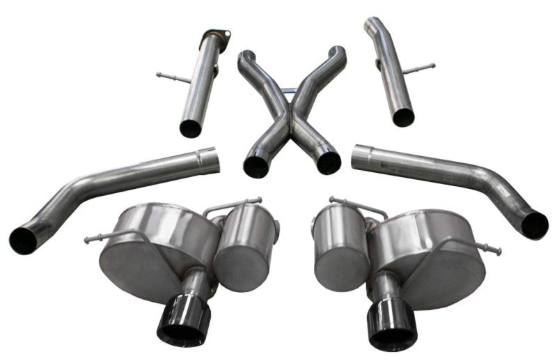 Corsa 2012-21 Jeep Grand Cherokee SRT 2.75in Dual Rear Xtreme Cat-Back Exhaust - Black PVD TipFinish-Catback-CORSA Performance