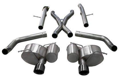 Corsa 2012-21 Jeep Grand Cherokee SRT 2.75in Dual Rear Xtreme Cat-Back Exhaust - Black PVD TipFinish-Catback-CORSA Performance