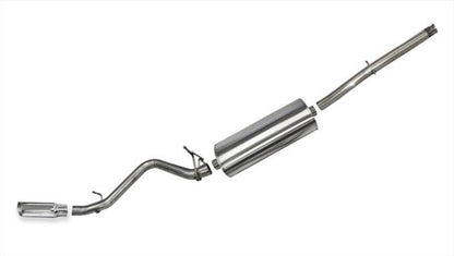 Corsa 2014-19 Chevy Silverado Cred Cab/Standard Bed 1500 5.3L V8 Polished Sport Single Side Exhaust-Catback-CORSA Performance