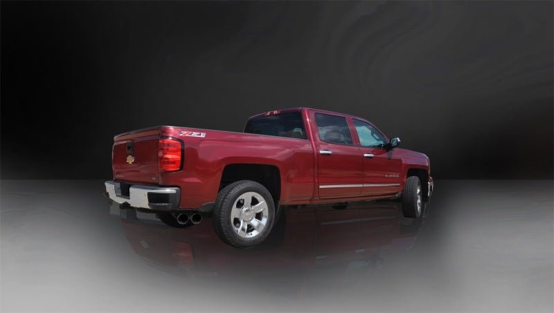Corsa 2014-19 Sierra/Silverado 1500 Crew/Dbl / Short/Std. Bed 6.2L V8 Black Sport Single SideCB Exht-Catback-CORSA Performance