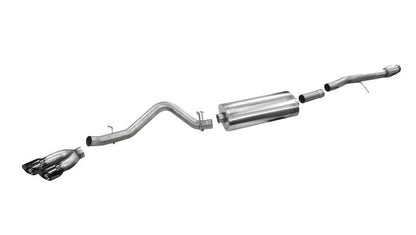 Corsa 2014-19 Sierra/Silverado 1500 Crew/Dbl / Short/Std. Bed 6.2L V8 Black Sport Single SideCB Exht-Catback-CORSA Performance