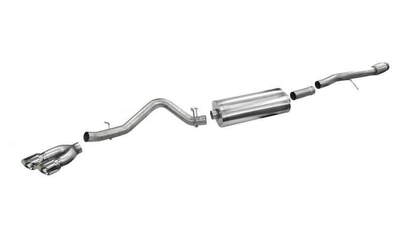 Corsa 2014-19 Sierra/Silvrd 1500 Crew/Dbl / Short/Std. Bed 6.2L V8 Polished Sport Single SideCB Ext-Catback-CORSA Performance