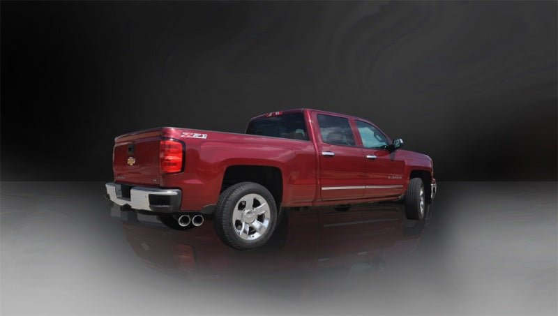 Corsa 2014-19 Sierra/Silvrd 1500 Crew/Dbl / Short/Std. Bed 6.2L V8 Polished Sport Single SideCB Ext-Catback-CORSA Performance