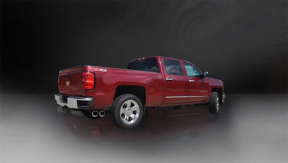 Corsa 2014-19 Sierra/Silvrd 1500 Crew/Dbl / Short/Std. Bed 6.2L V8 Polished Sport Single SideCB Ext-Catback-CORSA Performance