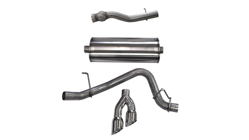 Corsa 2015-2020 GMC Yukon Denali XL 6.2L V8 3in Cat-Back Single Side Exit Twin 4in Polished Tips-Catback-CORSA Performance