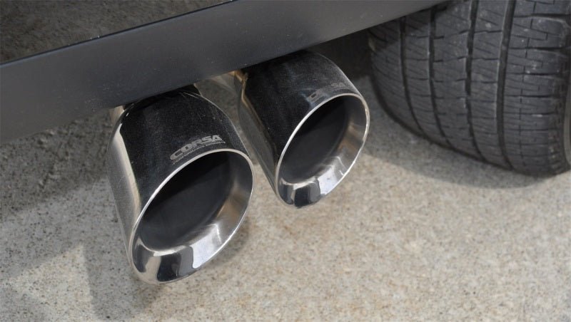 Corsa 2015-2020 GMC Yukon Denali XL 6.2L V8 3in Cat-Back Single Side Exit Twin 4in Polished Tips-Catback-CORSA Performance