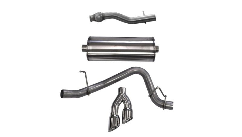 Corsa 2015-2020 GMC Yukon XL 1500 5.3L V8 3in Cat-Back Single Side Exit Twin 4in Polished Tips-Catback-CORSA Performance