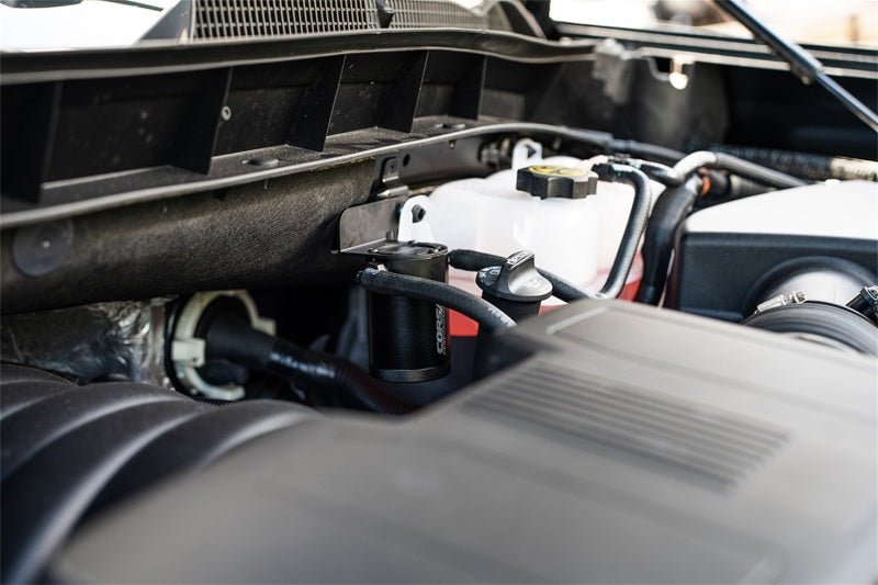 Corsa 2019-2025 Silverado/Sierra & 2021-2025 Tahoe/Suburban/Yukon/Denali Aluminum Oil Catch Can-Oil Catch Cans-CORSA Performance