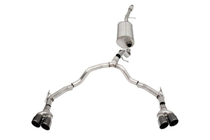 Corsa 2021-2025 Suburban / Yukon XL 5.3L 4WD Dual Rear 3in - 2.75in Sport Cat-Back DW 4in BlackTips-Catback-CORSA Performance