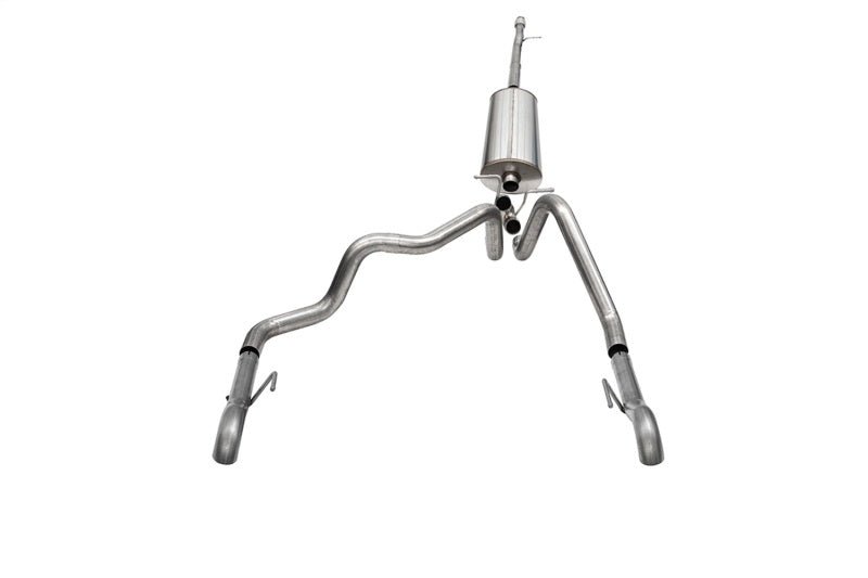 Corsa 2022-2024 Chevrolet Silverado 1500 Cat-Back Dual Rear Exit with Turn Down Tail Pipes-Catback-CORSA Performance
