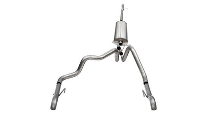 Corsa 2022-2024 Chevrolet Silverado 1500 Cat-Back Dual Rear Exit with Turn Down Tail Pipes-Catback-CORSA Performance