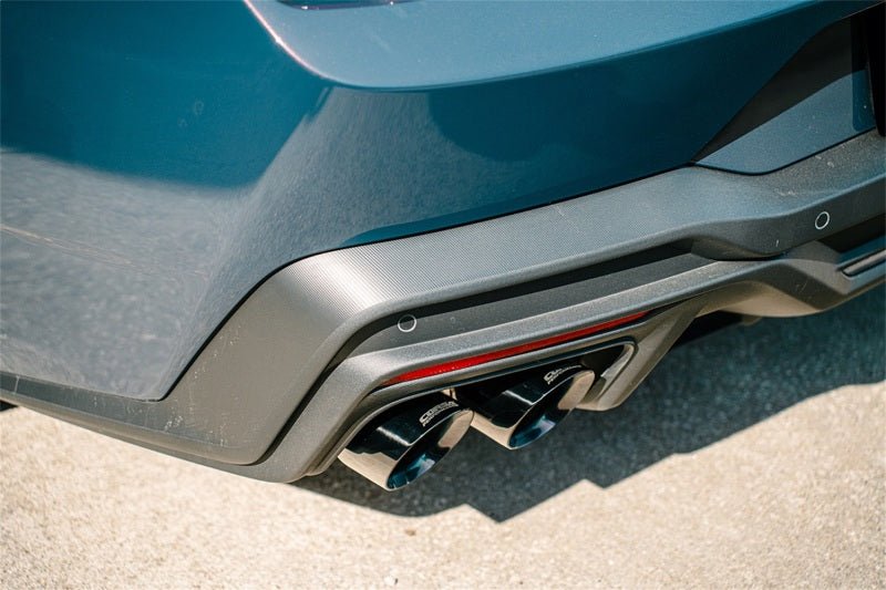 Corsa 24+ Ford Mustang Dark Horse 5.0L 3in Dual Rear Axle - Back w/Twin 4.5in Black PVD Slash Tips Axle Back