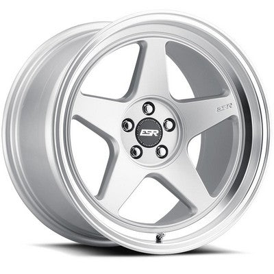 ESR Wheels CR5 Hyper Silver Machine Lip 18x8.5 +30 Custom 72.6mm