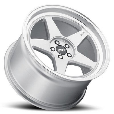 ESR Wheels CR5 Hyper Silver Machine Lip 18x8.5 +35 5x112mm 66.6mm