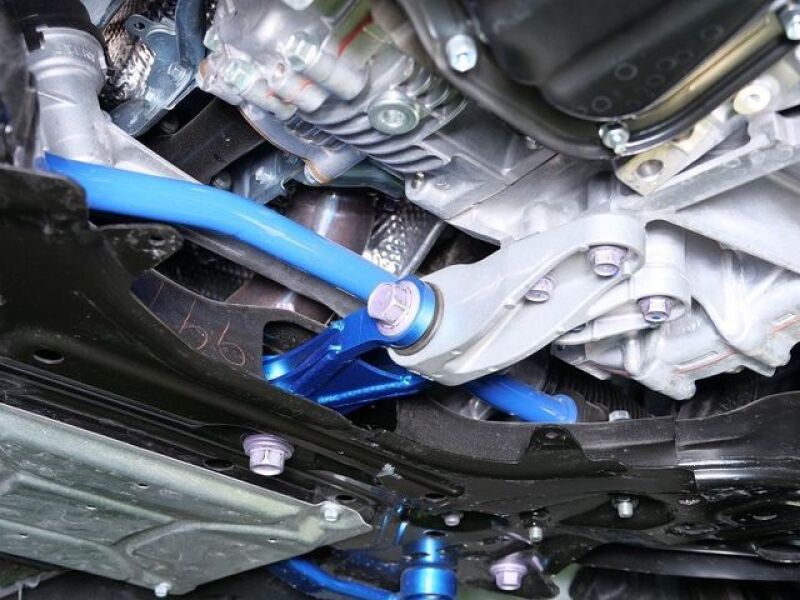 Cusco Engine Pitching Stopper w/ HD Rubber Bushing Steel Construction Blue 2023+ Toyota GR Corolla Engine Mounts