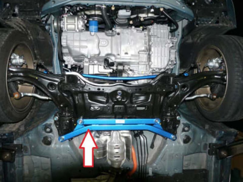 Cusco Lower Arm Bar VER2 Front FIT GE8 CR-Z ZF1 inSIGHT FF OK W/ VER1-Chassis Bracing-Cusco