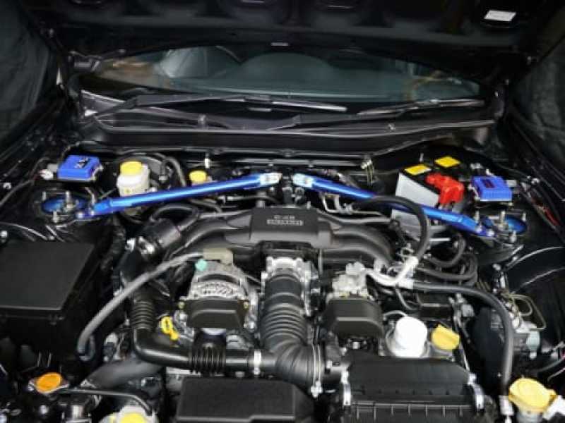 Cusco PowerBrace Strut Support Fr Strut to Firewall 35mm OD Non-Adj Subaru BRZ/Toyota 86/Scion FR-S-Chassis Bracing-Cusco