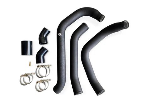 CV Fabrication 11 - 14 Ford F - 150 / 15 - 17 Ford Expedition 3.5L EcoBoost 100AIC - 6 Aluminum Intercooler Hot - Side + Cold - Side Piping Kit - Intercooler Pipe Kits - CV Fabrication