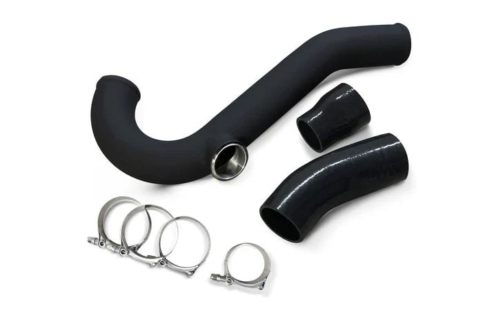 CV Fabrication 15 - 23 Ford Mustang EcoBoost ECOMUSCHGEB1/R Aluminum Intercooler Charge Pipe Kit with TiAL Flange - Intercooler Pipe Kits - CV Fabrication